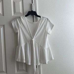 shein white blouse never been worn before